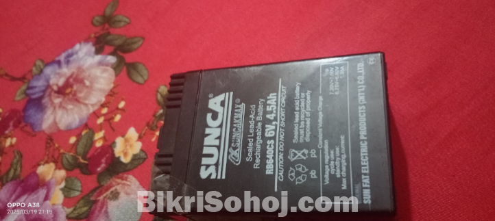 Sunca 6v battery